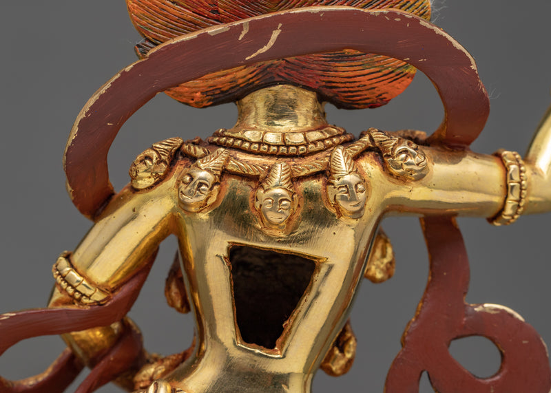 Lion Headed Sculpture | Wisdom Dakini Simhamukha Statue | Wrathful Deity