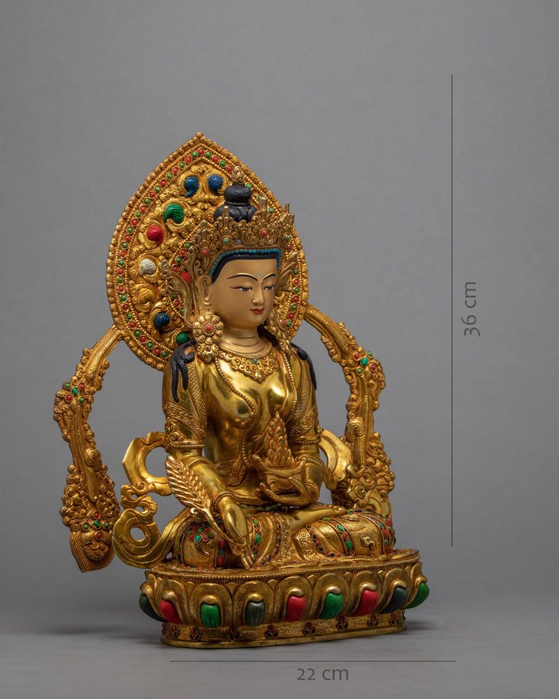 Ksitigarbha Statue | Himalayan Buddhist Sculpture | Bodhisattva