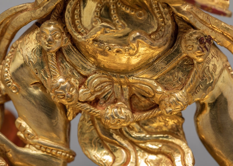 Sakya Vajrapani Statue | Gold Gilded Buddhist Statue