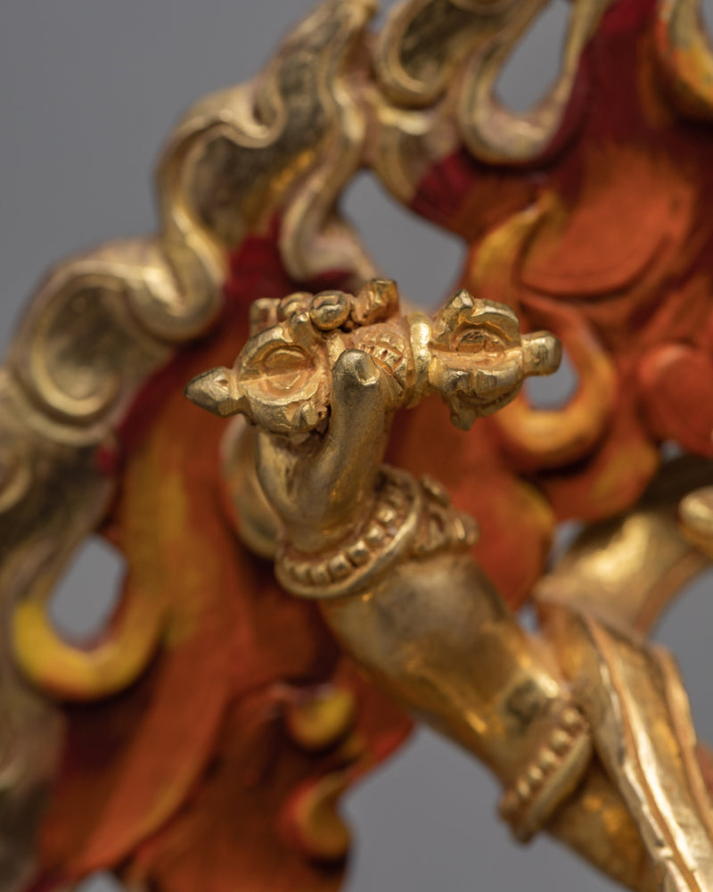 Sakya Vajrapani Statue | Gold Gilded Buddhist Statue