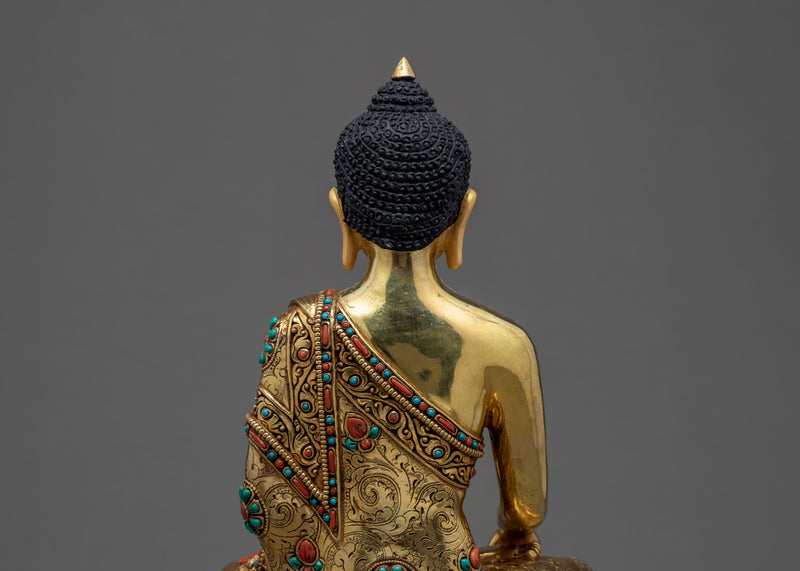 Buddha Shakyamuni Sculpture | Buddhism Enlightened Deity Statue