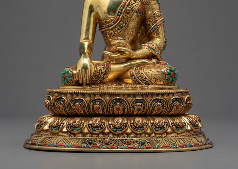 Buddha Shakyamuni Sculpture | Buddhism Enlightened Deity Statue