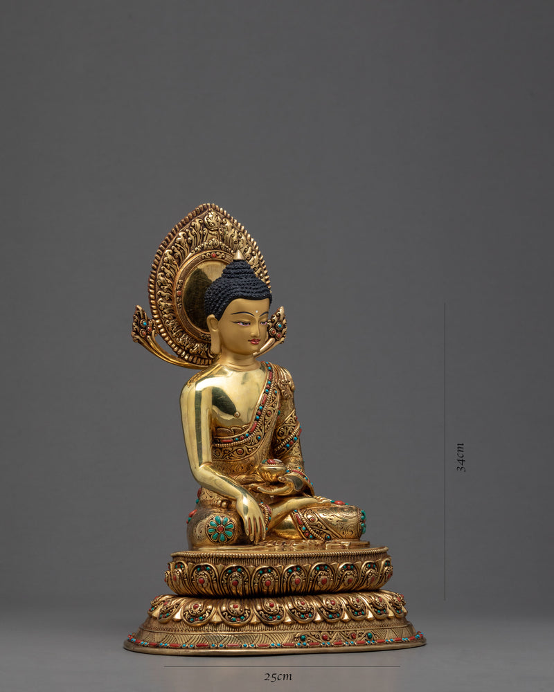 Buddha Shakyamuni Sculpture | Buddhism Enlightened Deity Statue