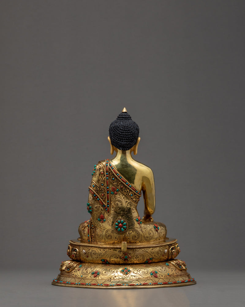 Buddha Shakyamuni Sculpture | Buddhism Enlightened Deity Statue