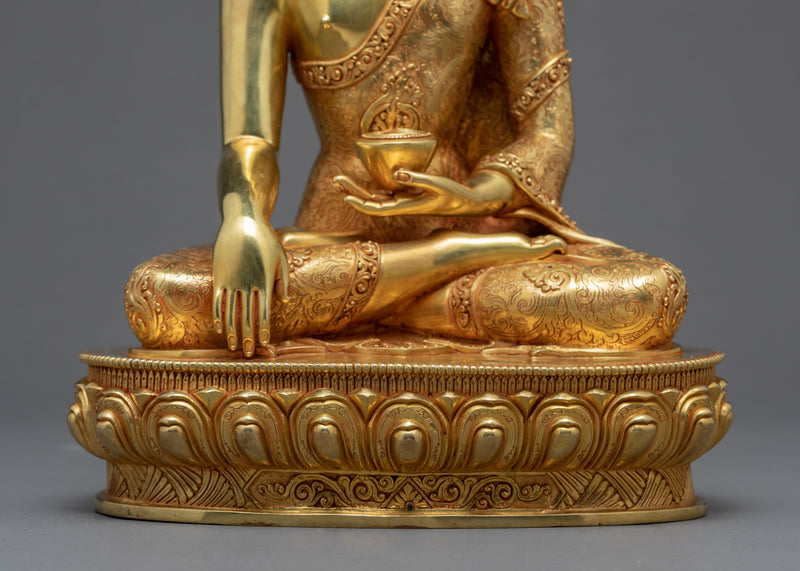 Tibetan Shakyamuni Buddha Statue | Himalayan Buddhist Sculpture