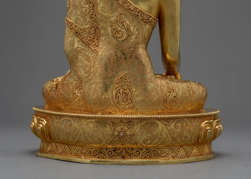 Tibetan Shakyamuni Buddha Statue | Himalayan Buddhist Sculpture