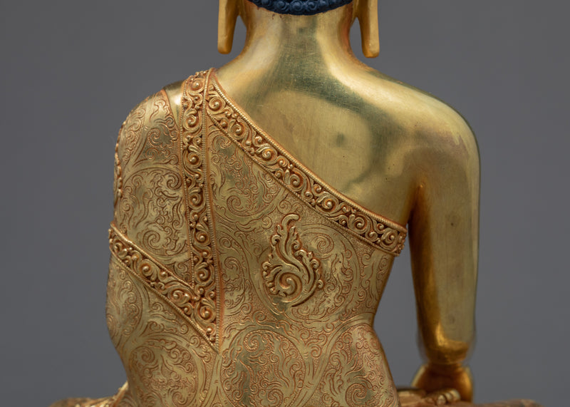 Tibetan Shakyamuni Buddha Statue | Himalayan Buddhist Sculpture