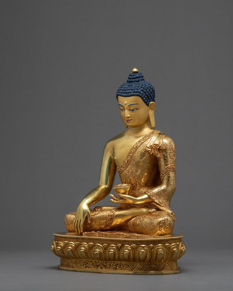 Tibetan Shakyamuni Buddha Statue | Himalayan Buddhist Sculpture