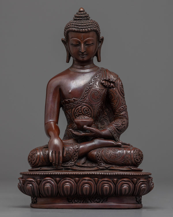 Copper Buddha Statue 