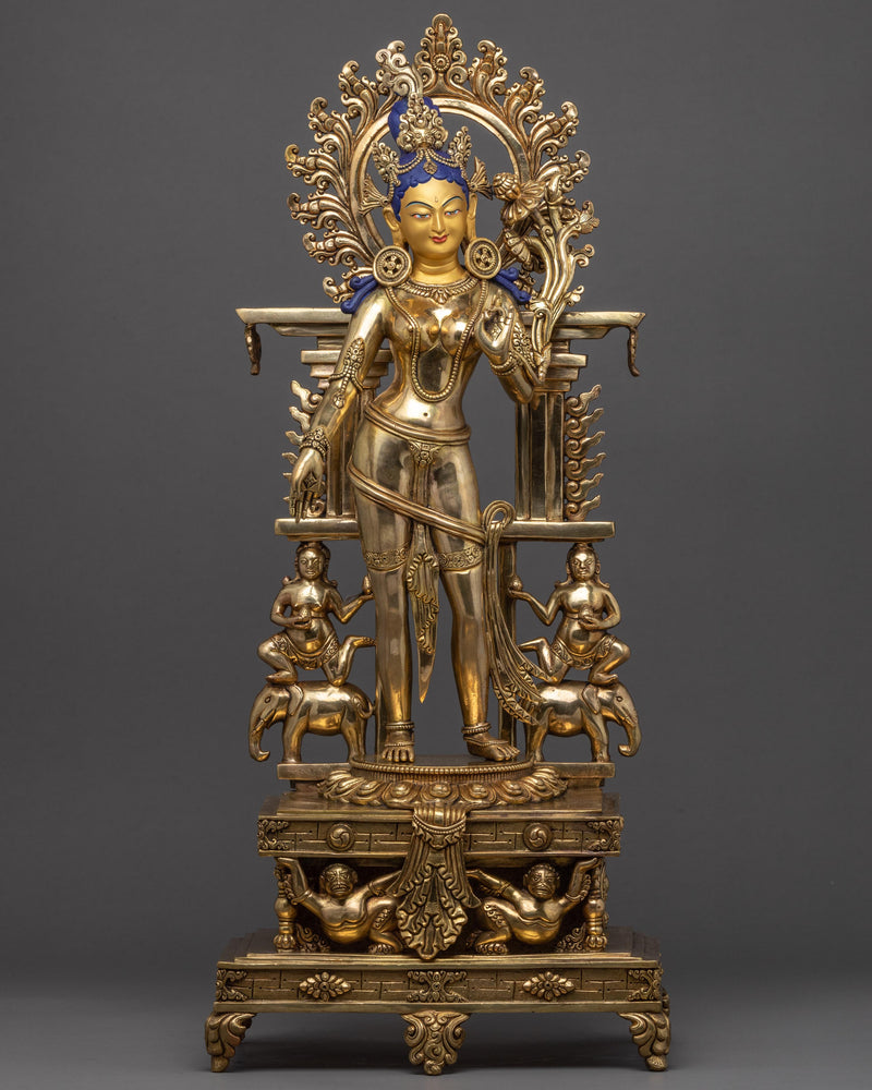 Standing Green Tara Statue