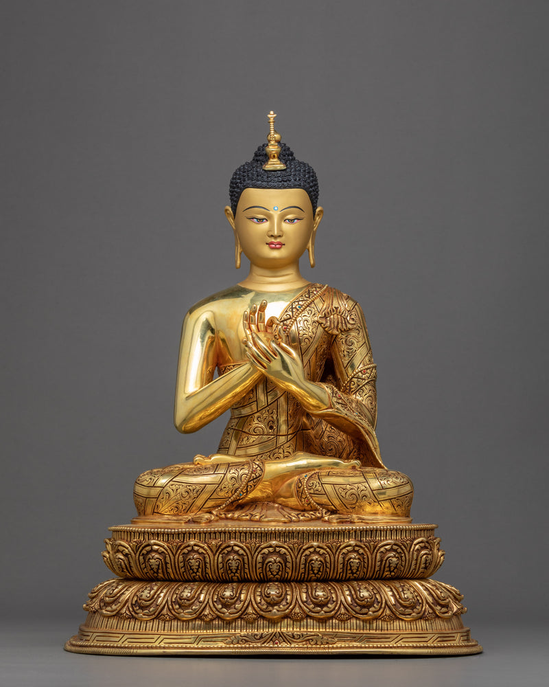 Three Buddhas Statue | Traditionally Hand Carved Statue