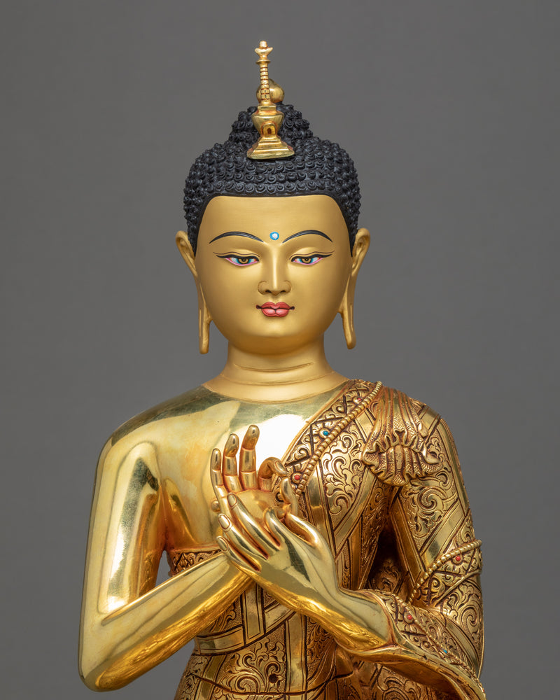 Three Buddhas Statue | Traditionally Hand Carved Statue