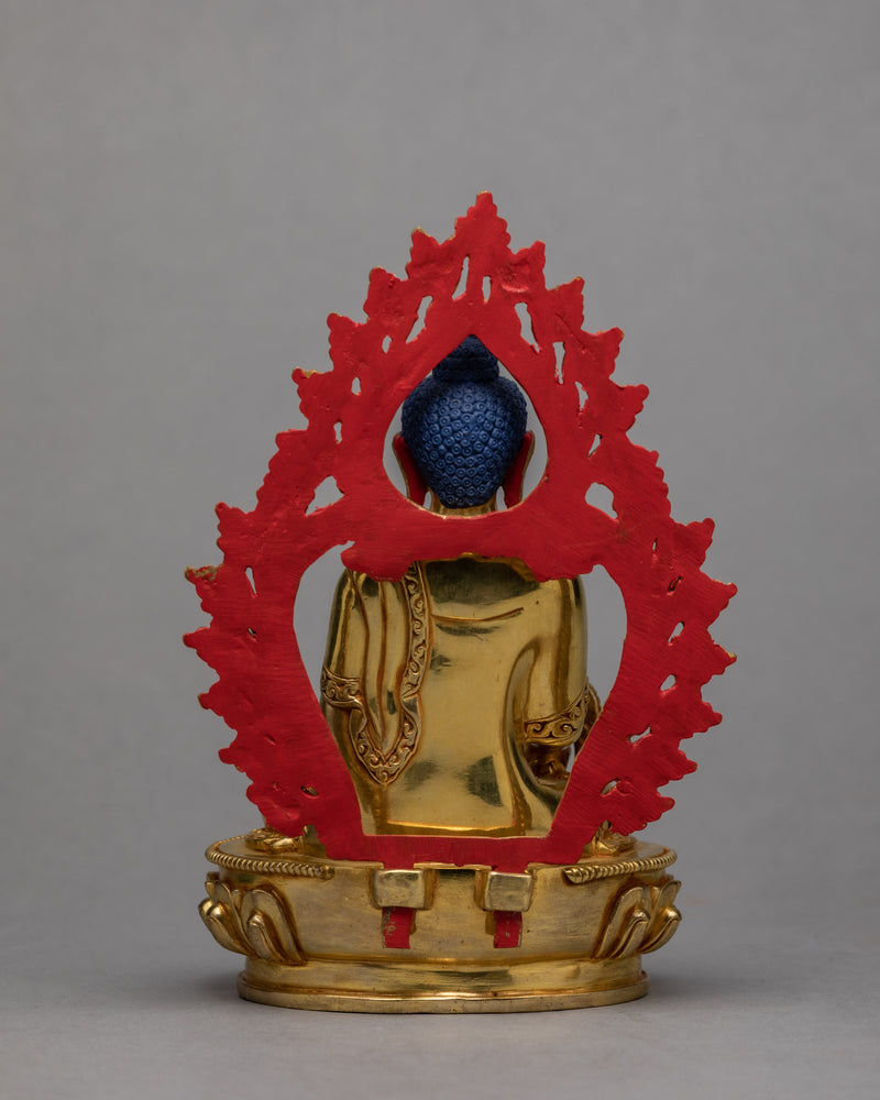 Three Buddha Statue | Tibetan Art Plated with Gold