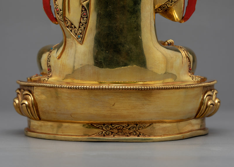 Je Tsongkhapa Sculpture With Gyaltsab Je & Khedrp Je | Traditional Buddhist Art