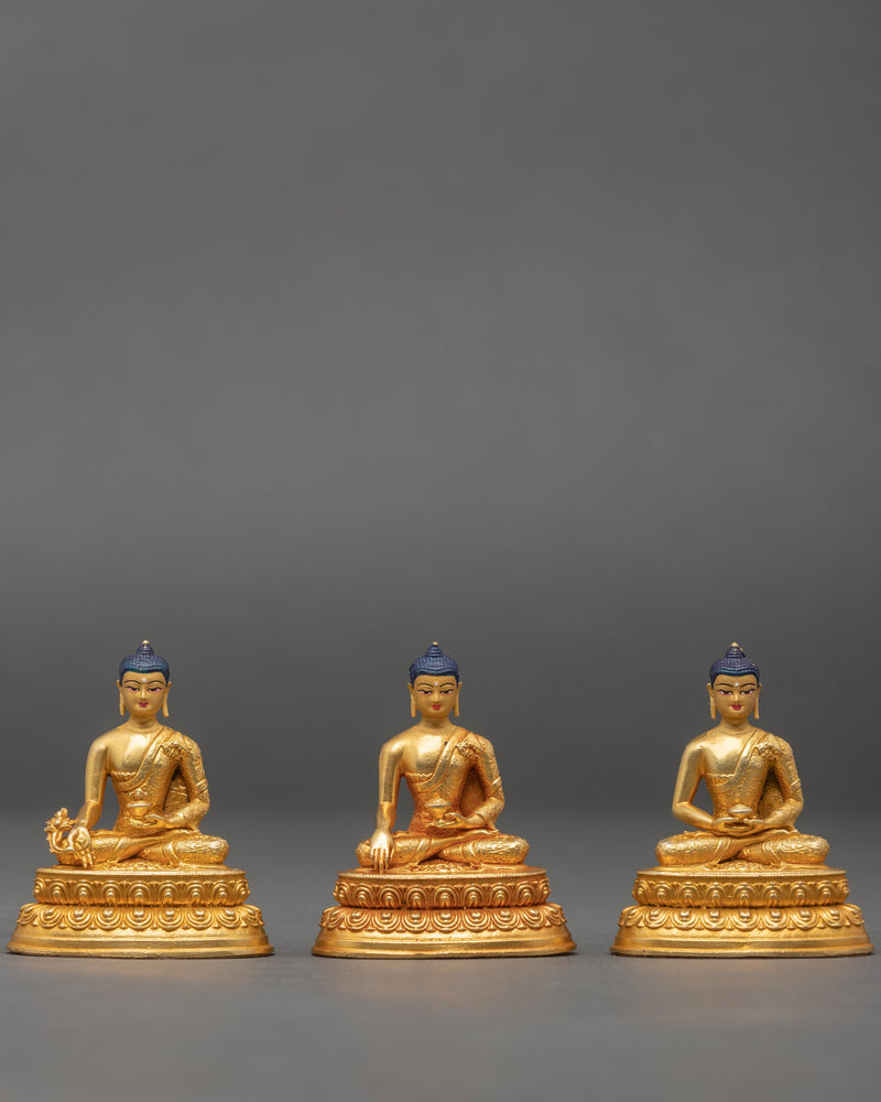 Three Buddha Statue Set