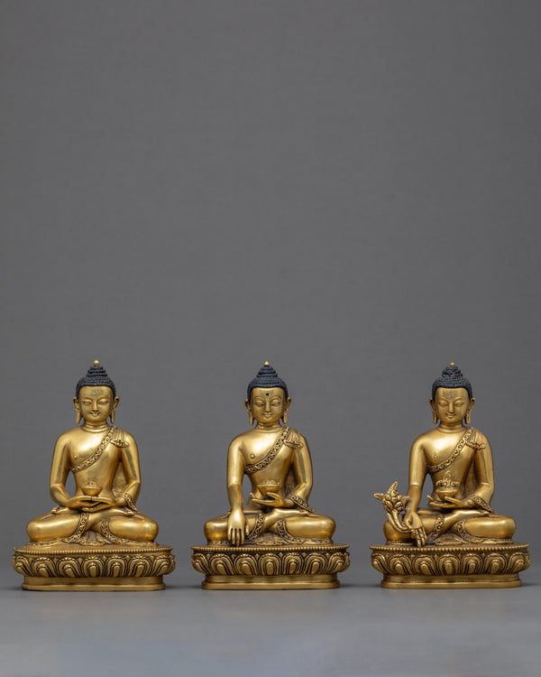 Three Buddha  Statues