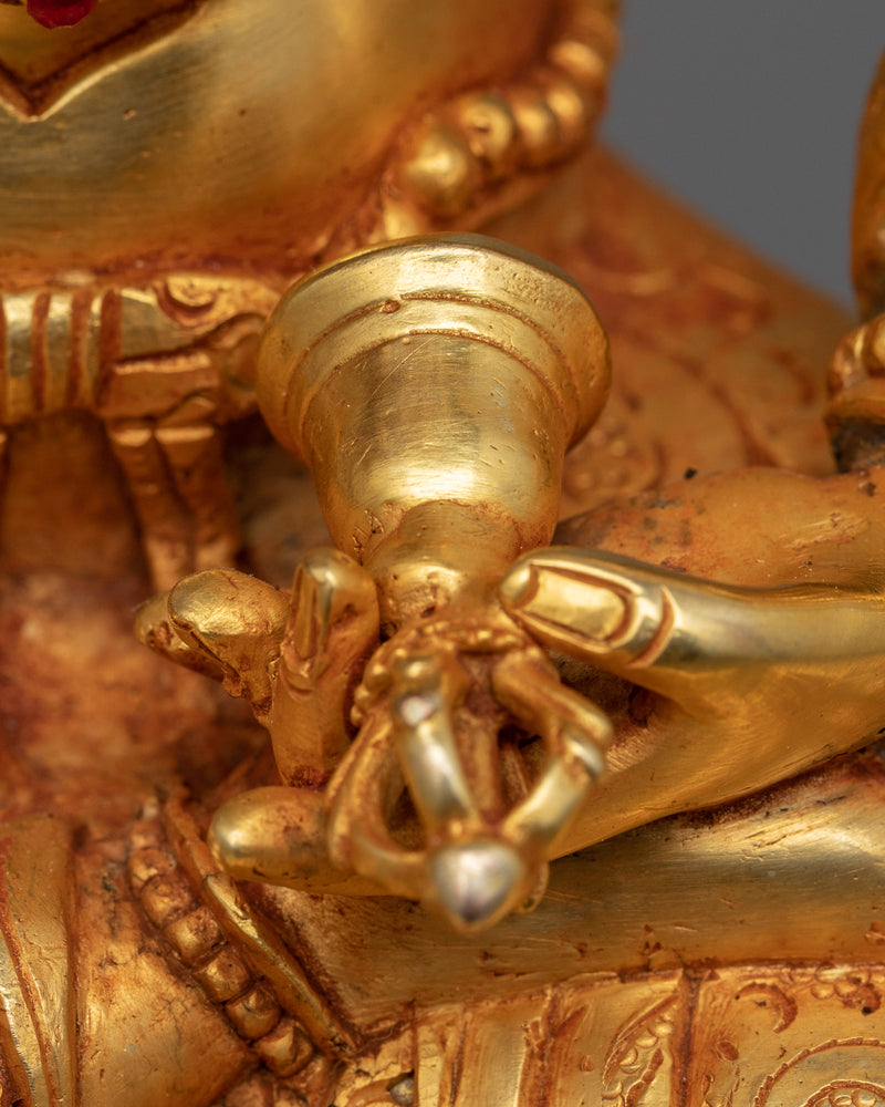 Traditionally Hand-Sculpted Vajrasattva Chant Sculpture | Tibetan Dorje Sempa Figurine