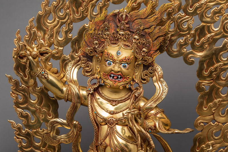 Wrathful Vajrapani Statue | Buddhist Art Sculpture