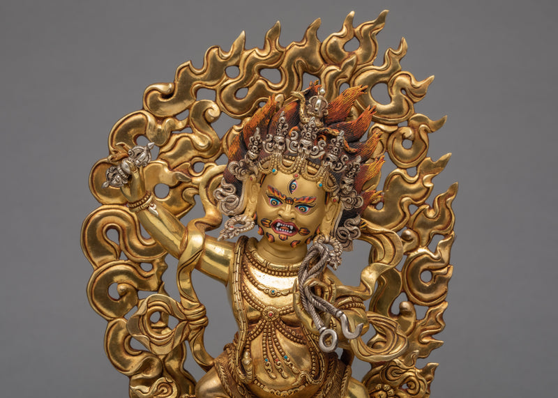 Vajrapani Statue | Plated With Gold Buddhist Art