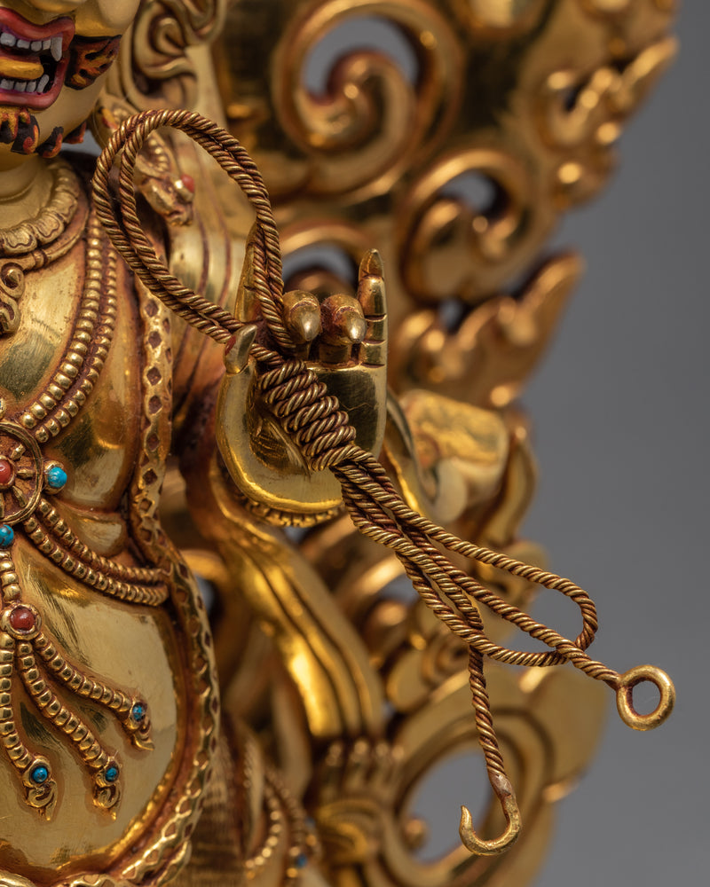 Vajrapani   | Bodhisattva Statue | Traditionally Gold Glided Sculpture