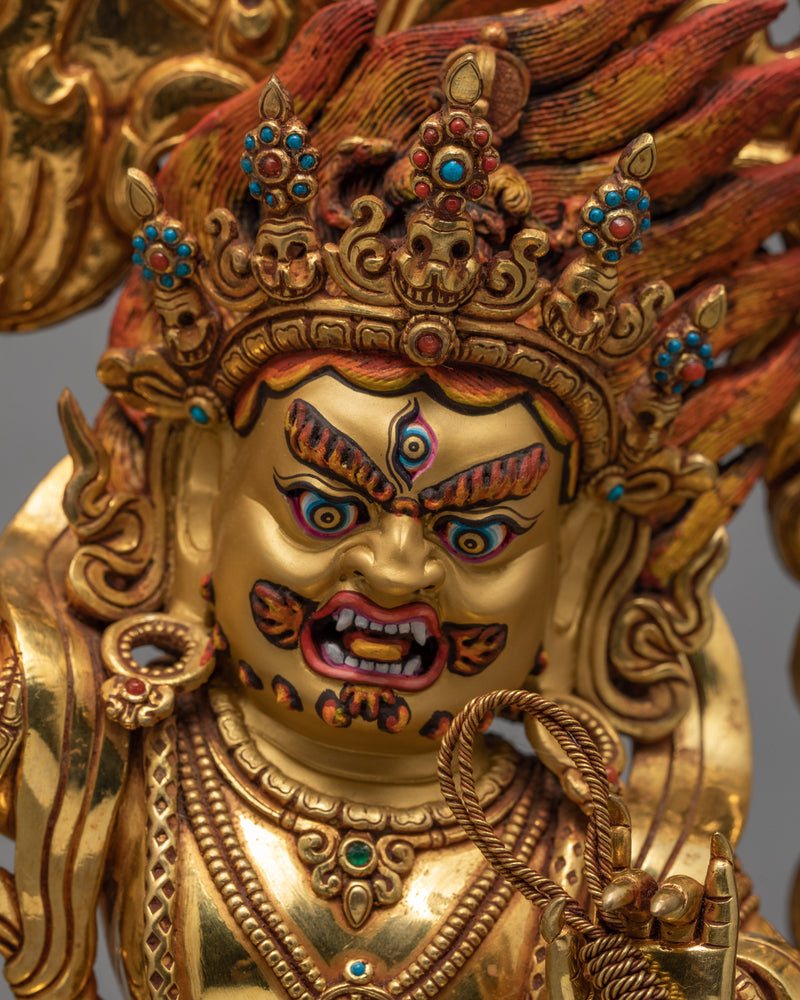 Vajrapani   | Bodhisattva Statue | Traditionally Gold Glided Sculpture