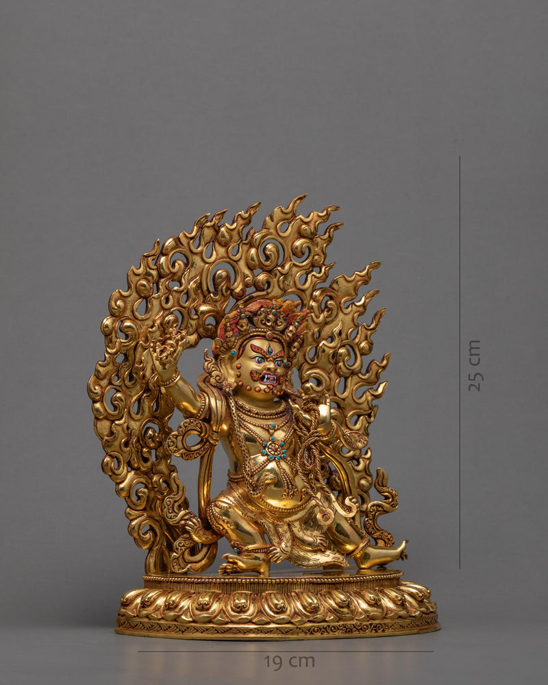 Vajrapani Statue | 24k Gold Glided | Had-made Buddhist Statue