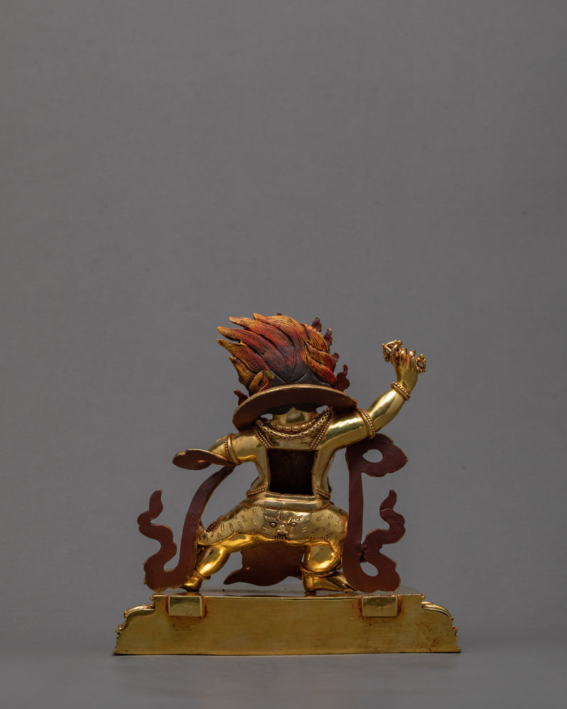 Vajrapani Statue | 24k Gold Glided | Had-made Buddhist Statue