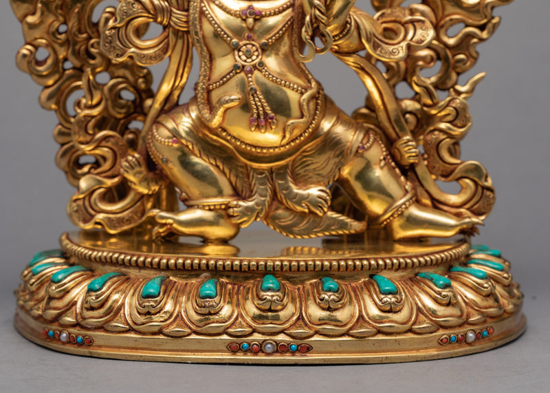 Vajrapani Statue | Plated With Gold | Himalayan Buddhist Art