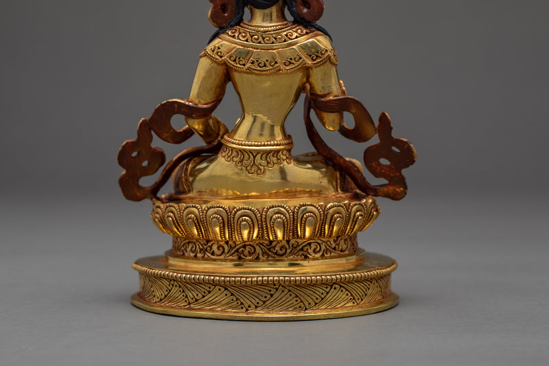 Seated Vajrasattva | Powerful Deity Of Purification | 24K Gold Gilded Statue