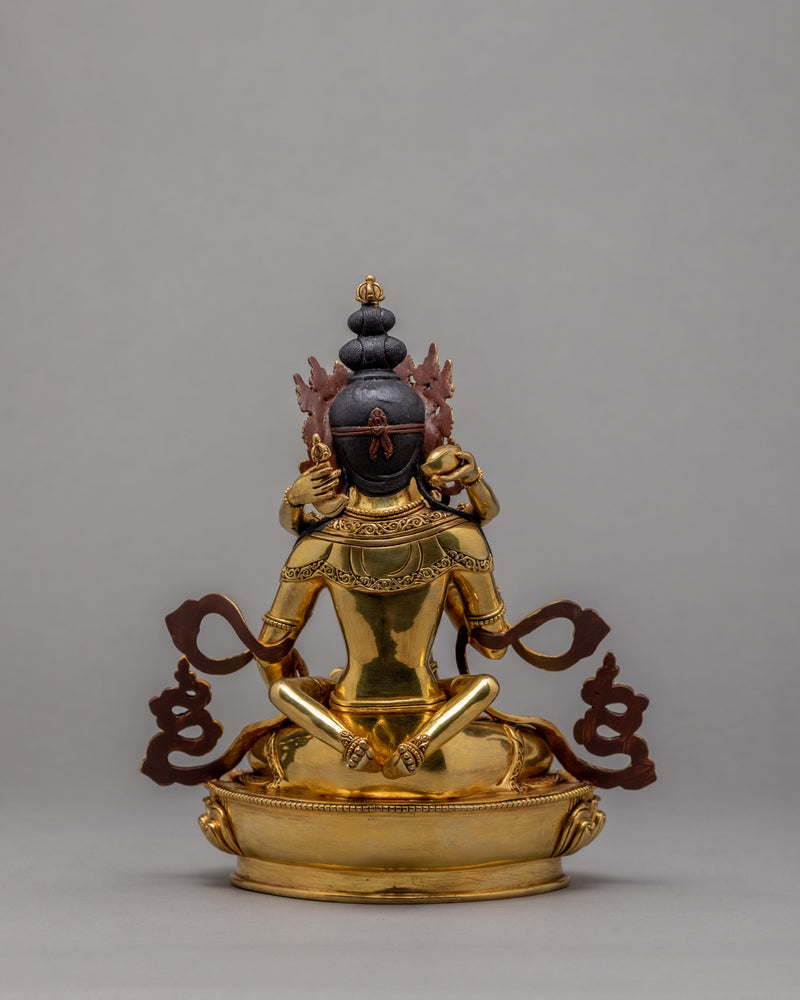 Vajrasattva With Consort Statue  | Himalayan Buddhist Statue | Glided With Gold