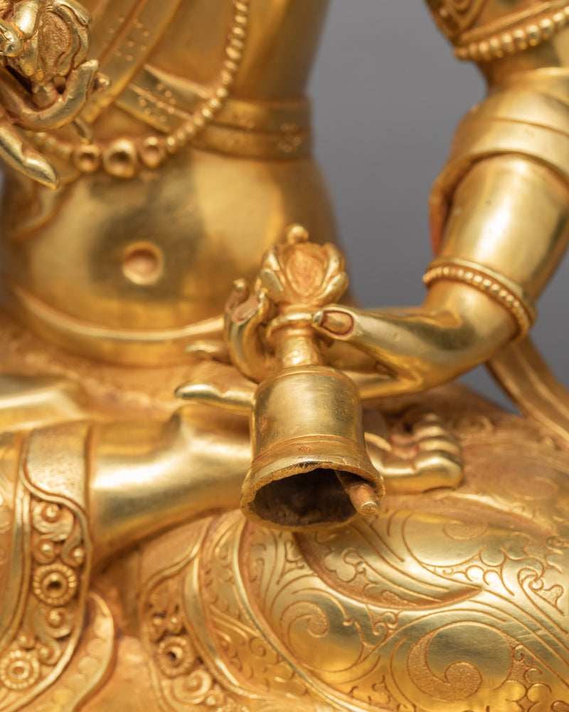 Vajrasattva Statue | Tibetan Statue Plated With Pure 24K Gold