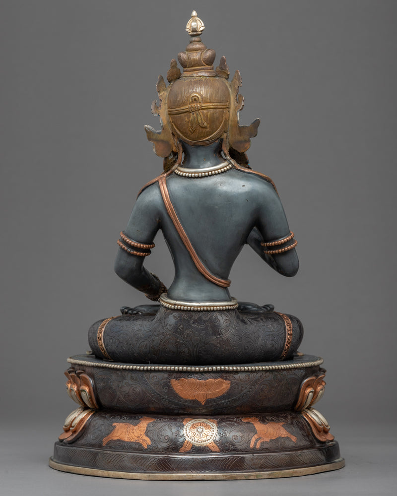 Vajrasattva Practice Sculpture | Hand Carved Tibetan Art