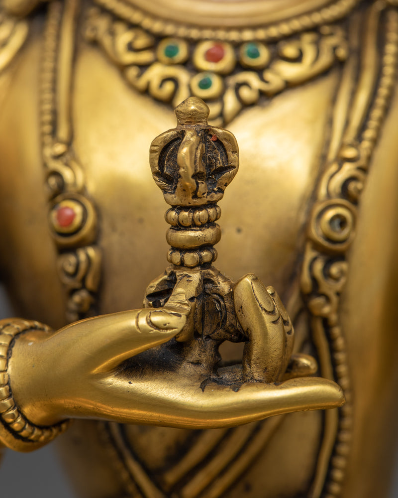 Tibetan Vajrasattva Statue | Traditional Himalayan Art