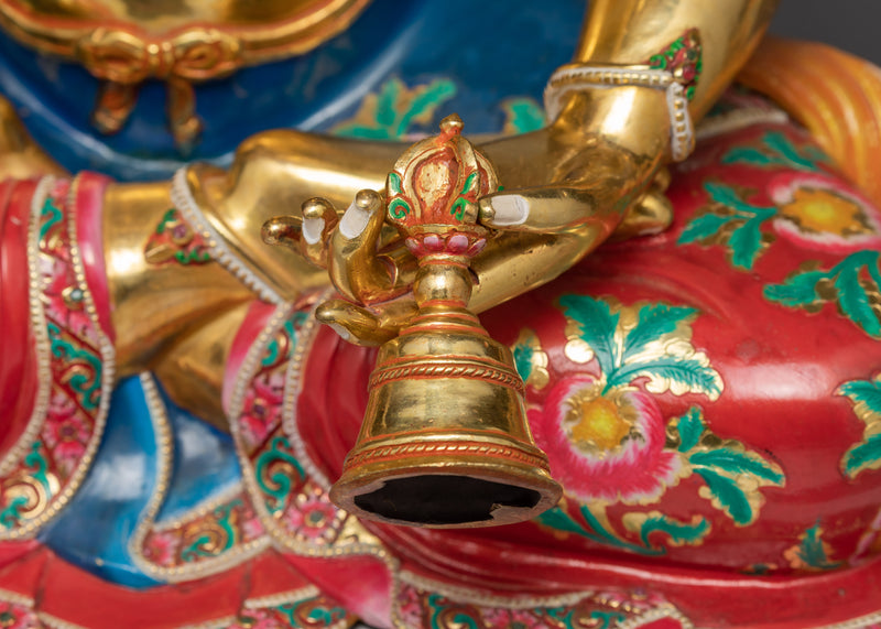 Unique Vajrasattva (Dorje Sempa), Gold Statue for the Preliminary Practice