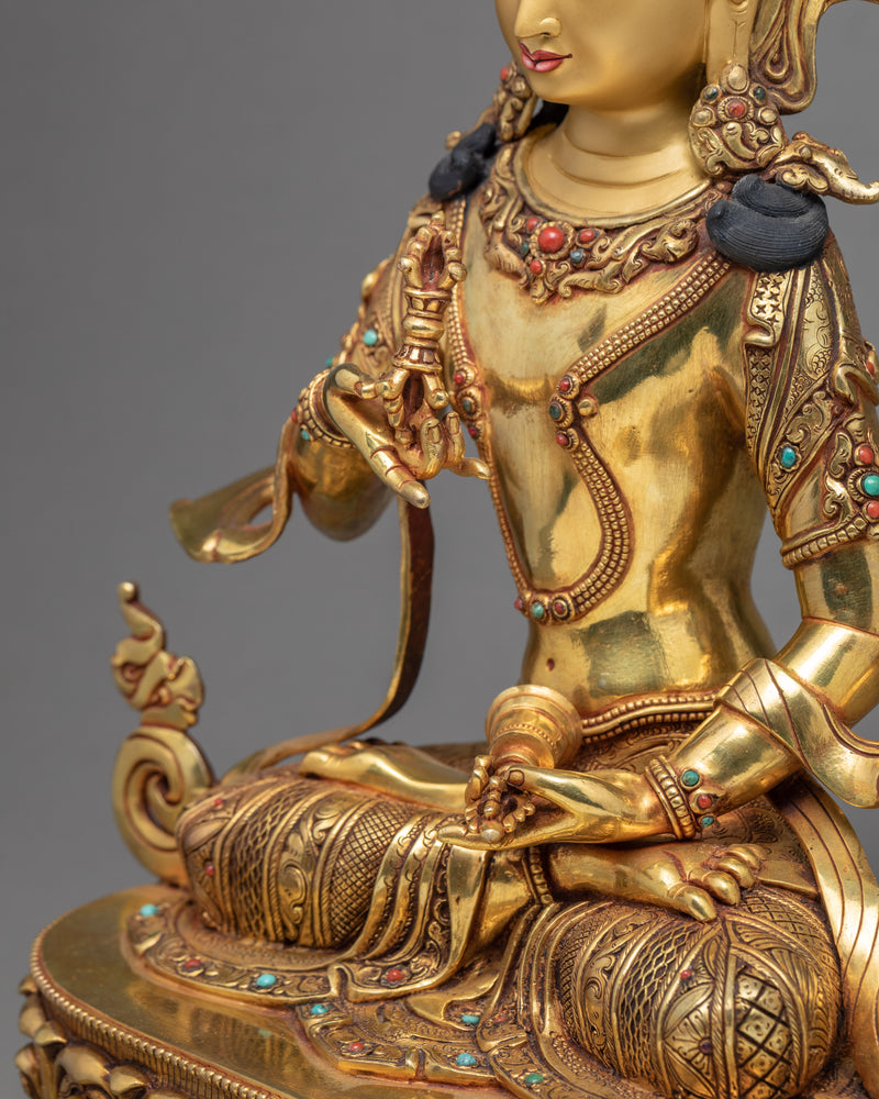 Vajrasattva Statue | Traditional Dorje Sempa Art | Tibetan Statue