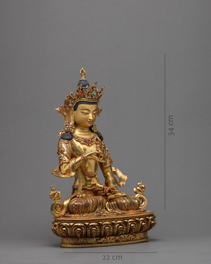 Vajrasattva Statue | Traditional Dorje Sempa Art | Tibetan Statue