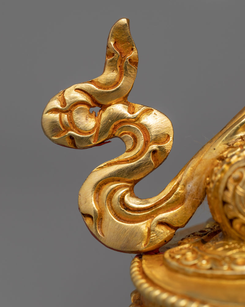 Bodhisattva Vajrasattva Golden Statue | Dorje Sempa in Tibetan Buddhism