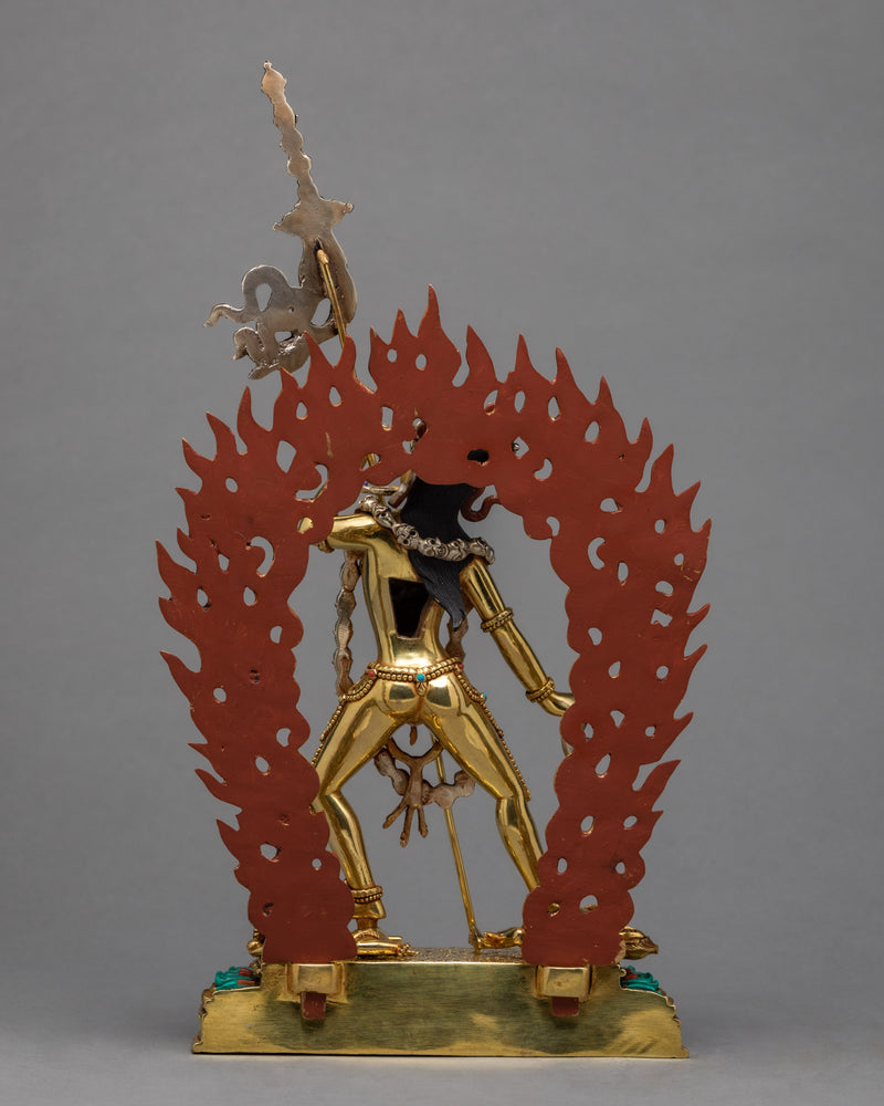 Vajrayogini Statue with Silver Craft | Dakini Statue | Handmade Sculpture