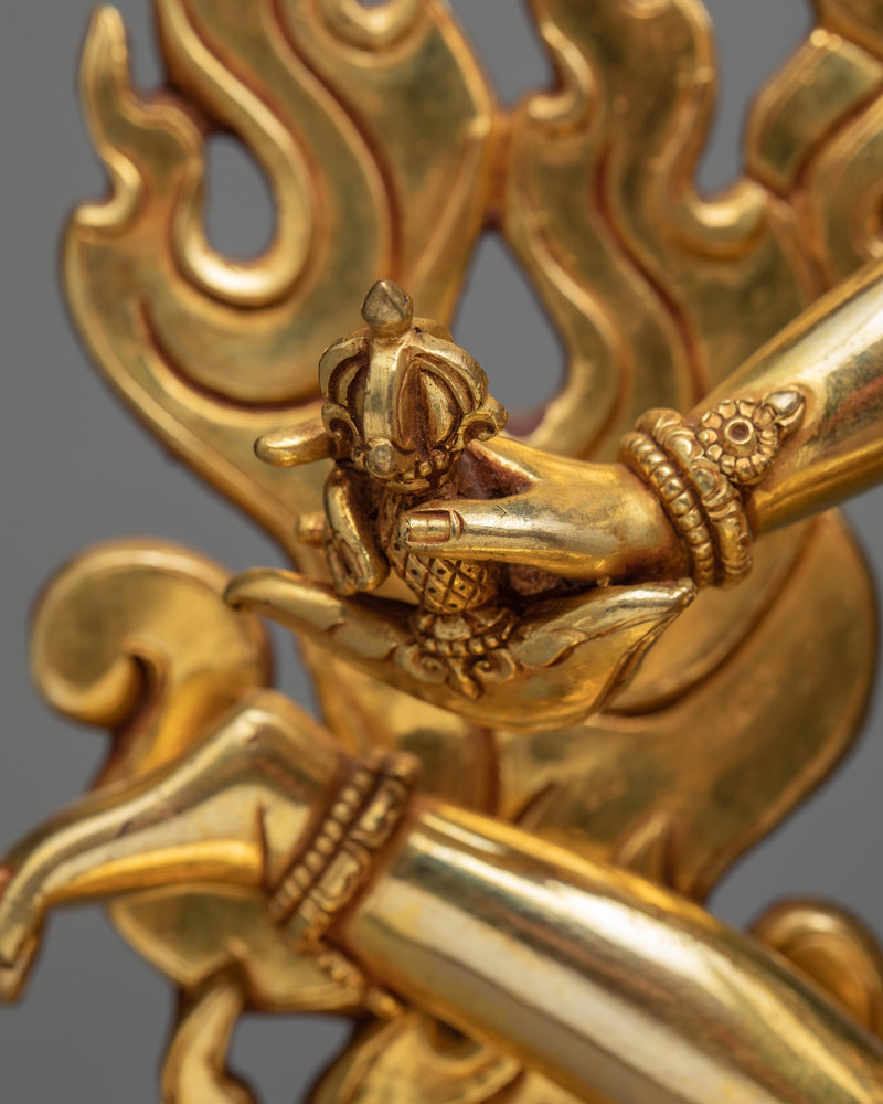 Maitri Vajrayogini In Gold | Yogini Statue | Tibetan Buddhist Art