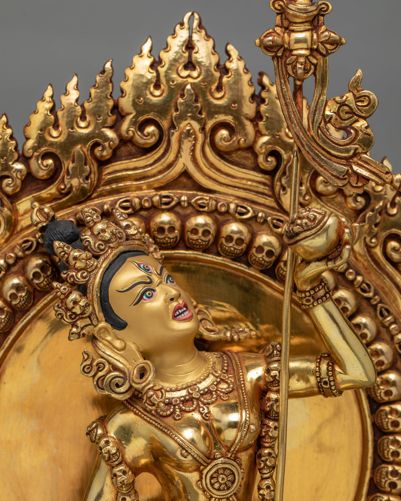 Vajrayogini Statue |  Gold Gilded Dakini Statue |  Buddhist Art