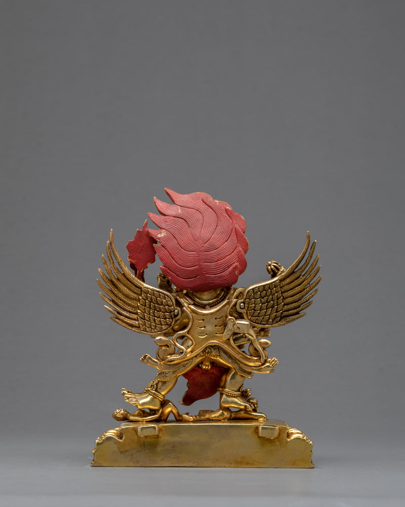 Vajrakilaya With Consort | Nyingma Yidam Statue | Gilded In 24k Gold