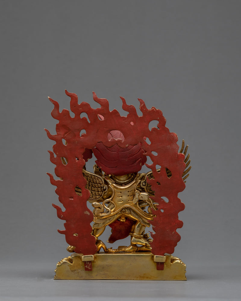 Vajrakilaya With Consort | Nyingma Yidam Statue | Gilded In 24k Gold