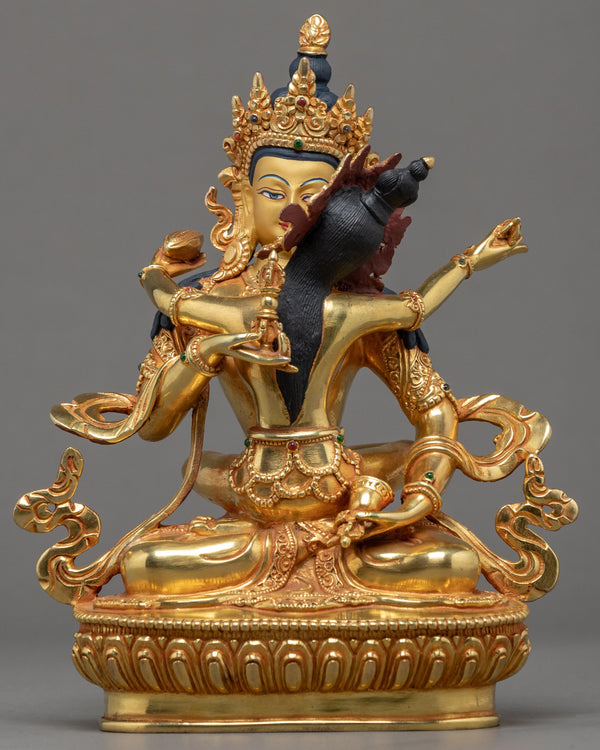 Vajrasattva with Consort Statue 