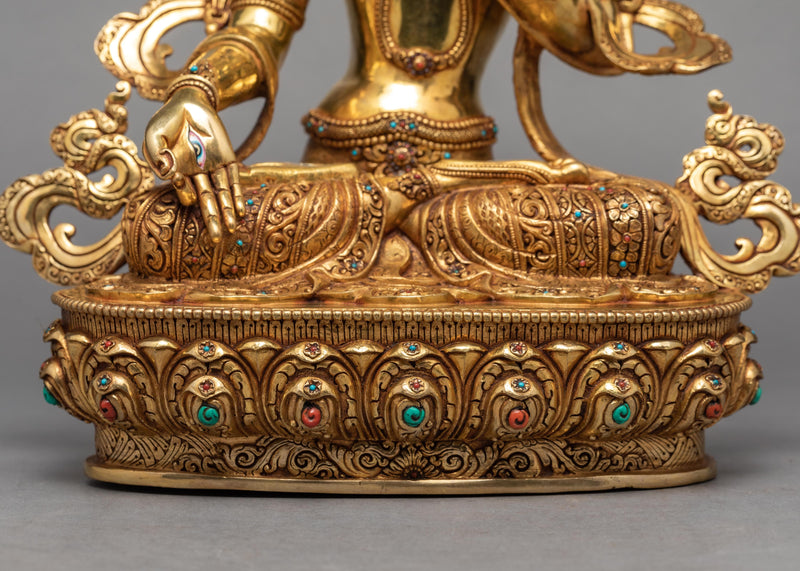 White Tara | Gold Plated Statue