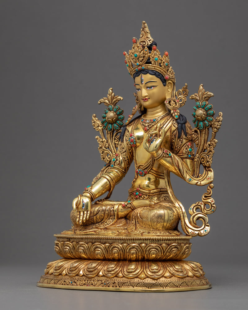 The White Tara Statue | Tibetan Buddhist Art