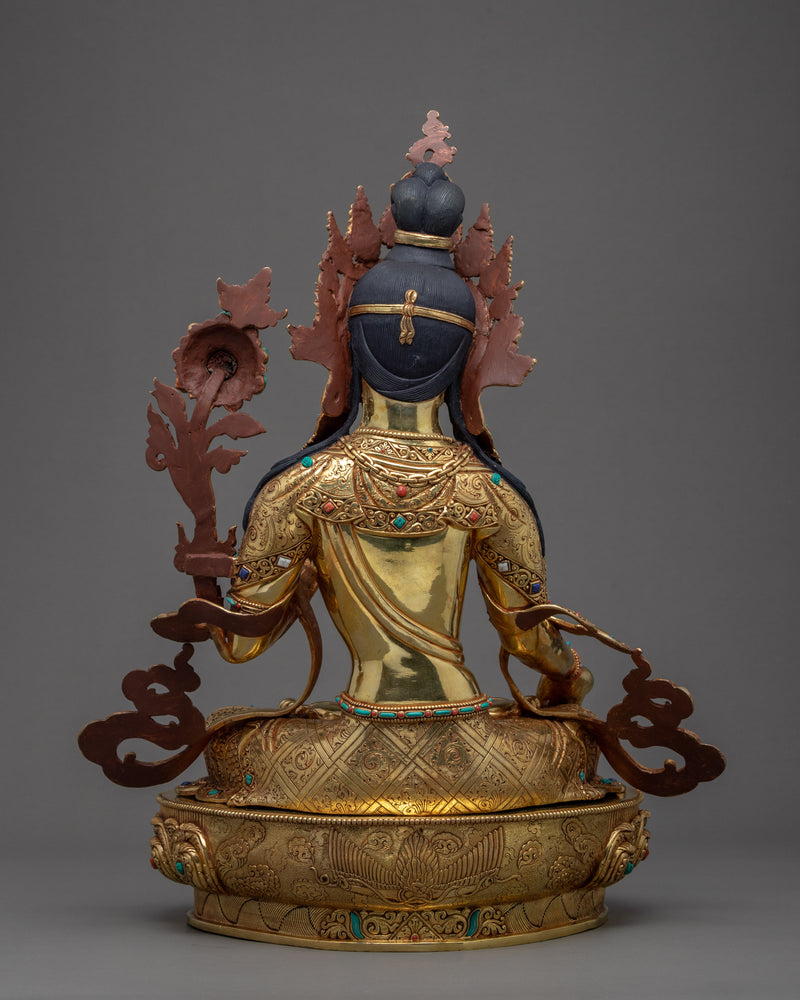 White Tara Meditation Statue | Traditional Mother Tara Art