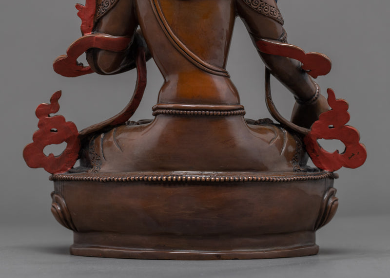 Buddhist White Tara Sculpture | Traditional Tibetan Buddhist Deity