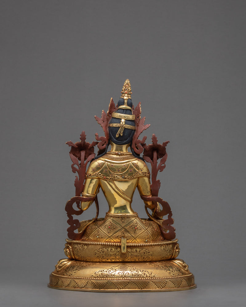 Medium White Tara Statue | Deity of Compassion