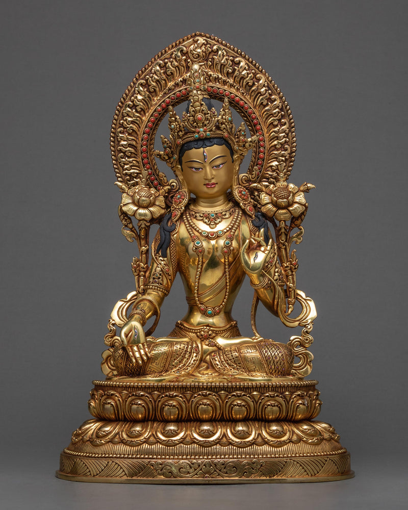 Medium White Tara Statue