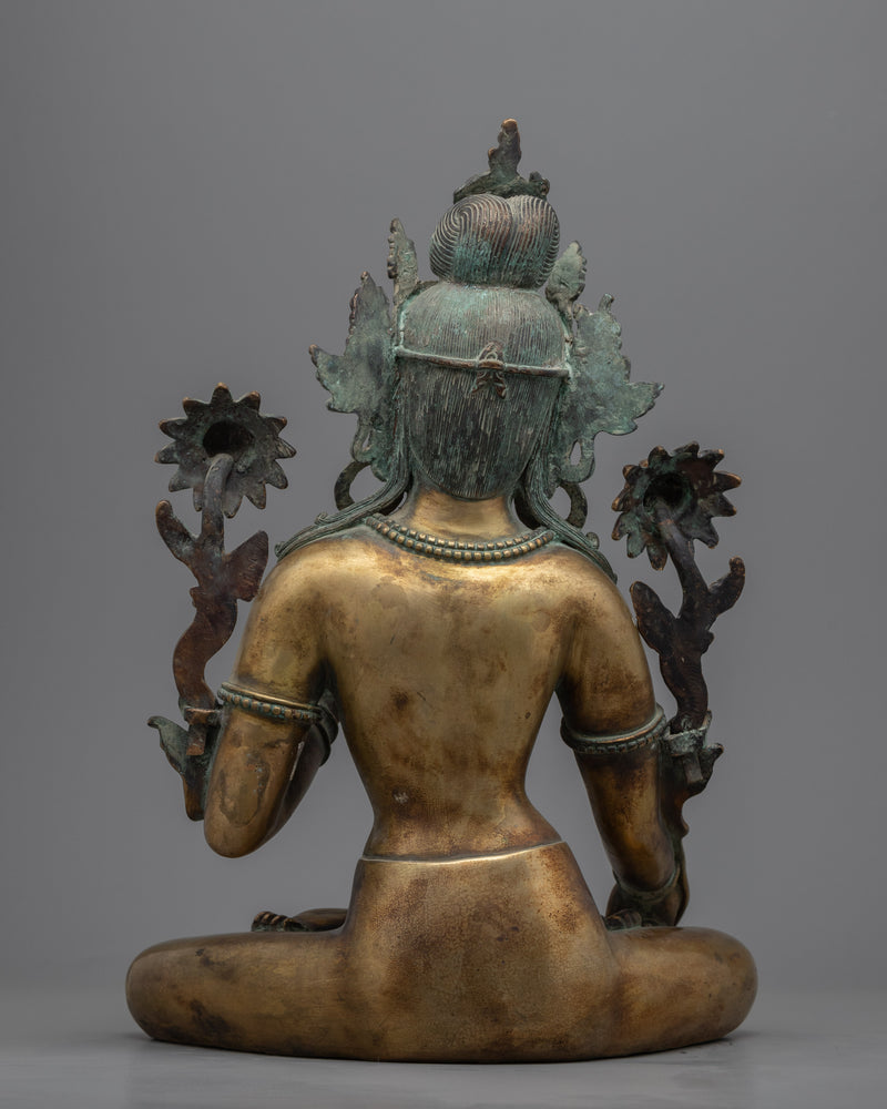 Antique Tara Sita Statue | Traditional Himalayan Collectable Art